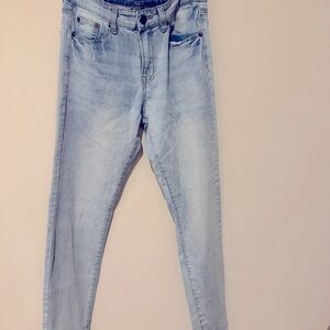 Rue 21 White Was Skinny Supreme Flex.Blue Jean Women.Size 30x30
